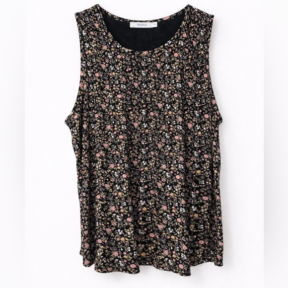 Faded Glory Tops - NWOT Ricki’s Floral Sleeveless Tank Top| Size M